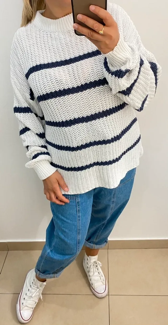 Pull Côtelé Femme Taille M - photo numéro 5