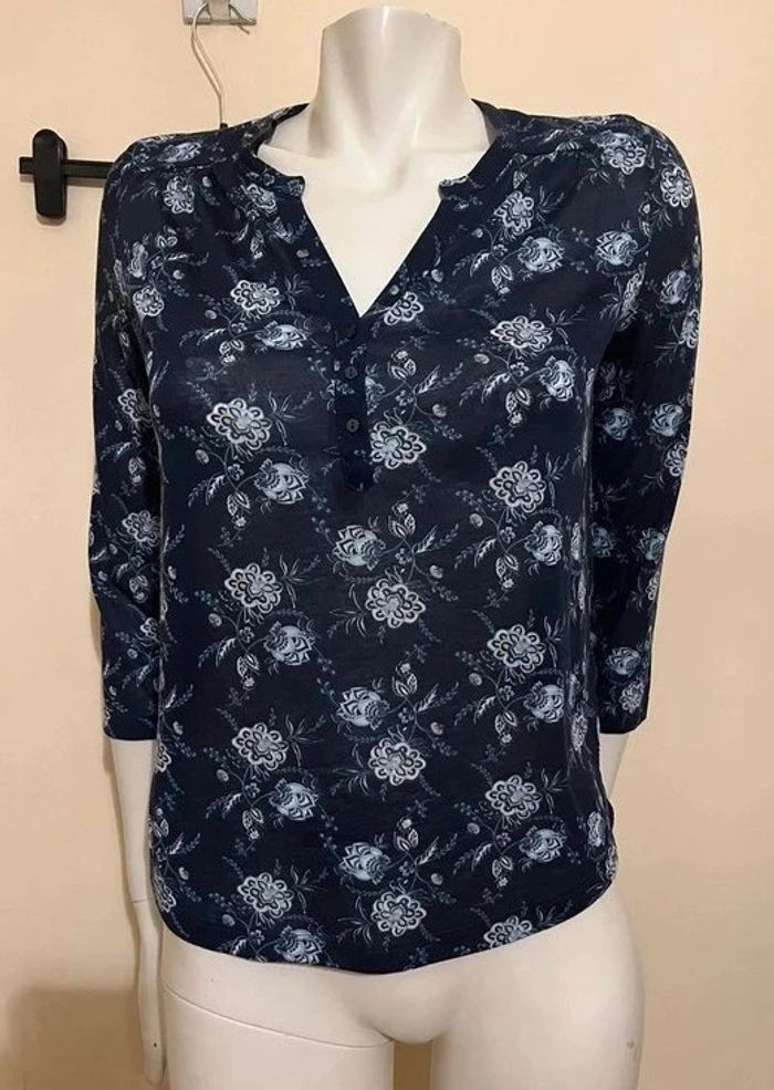 🍭 Blouse bleu et blanche manches longues 🍭