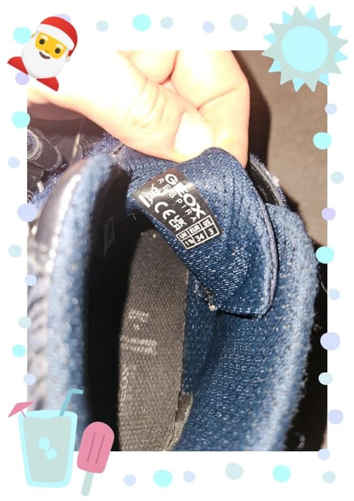 Geox fille basket montante bottine 34 - photo numéro 4