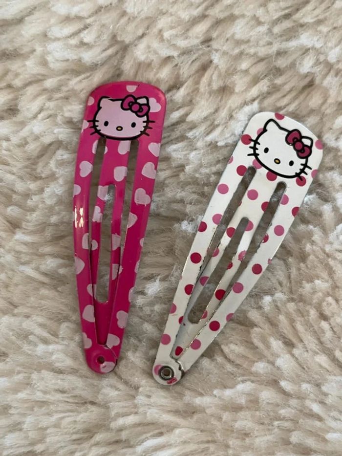 Lot 10 pièces barrettes et collier - photo numéro 3