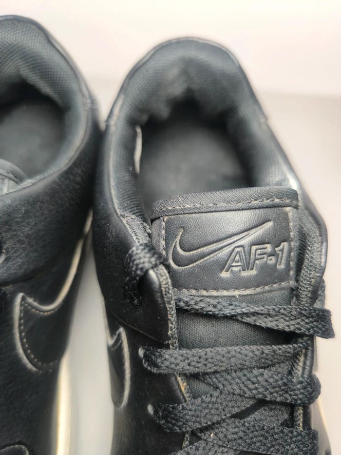 Baskets Nike air force one sage low noir cuir - photo numéro 4