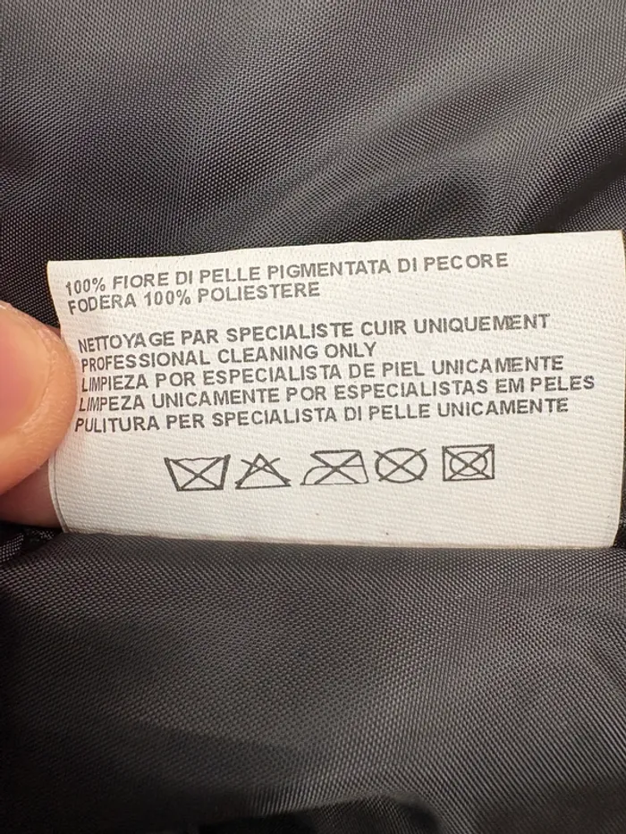 Manteau en cuir vintage | Noir | Taille 38 - photo numéro 5