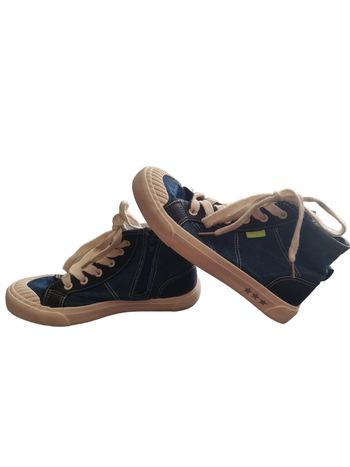 Baskets haute effet jean