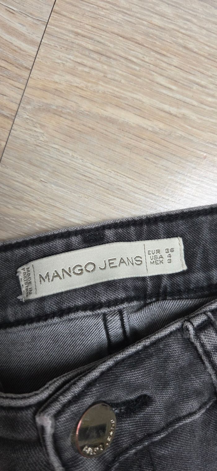 Jeans Mango taille 36 Gris très bon état - photo numéro 3