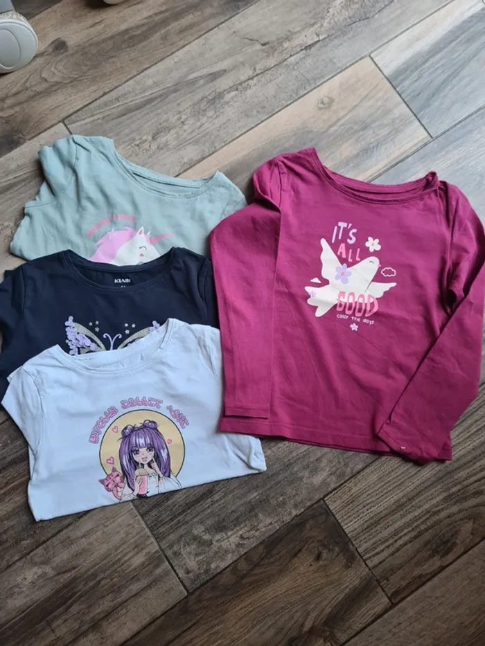 Lot 4 tee-shirts 5 ans kiabi