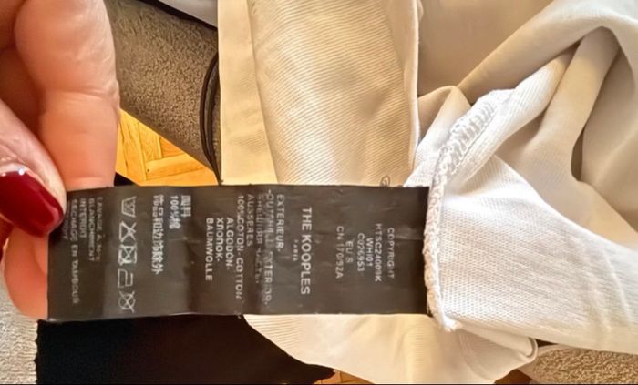 T-shirt The Kooples - Taille S - Blanc "l Love The Kooples" - photo numéro 4