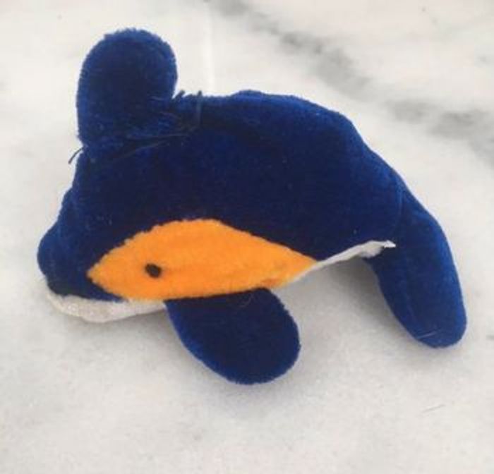Porte clé dauphin en peluche