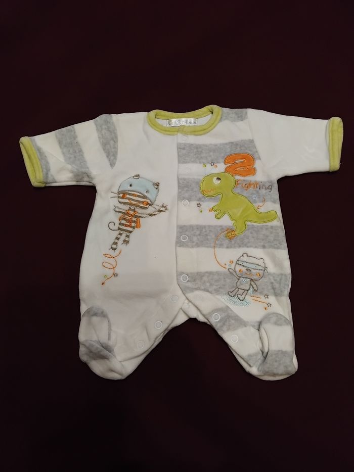 Pyjama velours taille naissance 50 cm