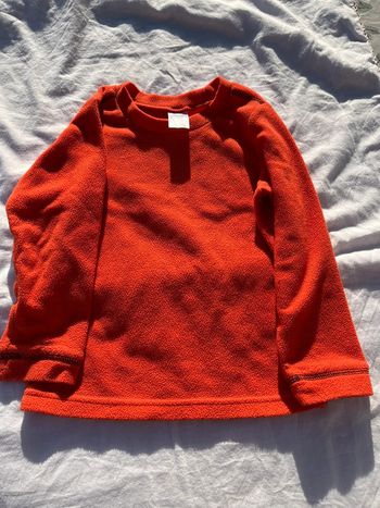 Polaire orange 4 ans décathlon