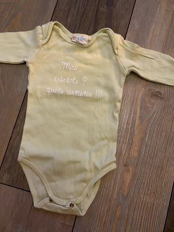 Bodie humour vert 9 mois