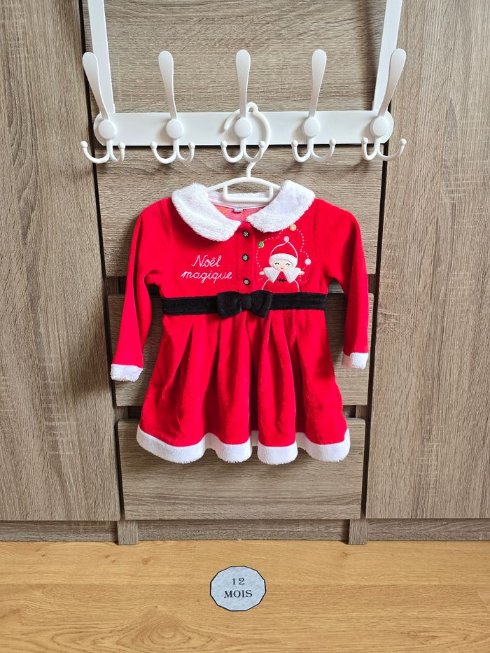 Vêtement Bébé Fille - Robe Noël - 12 mois
