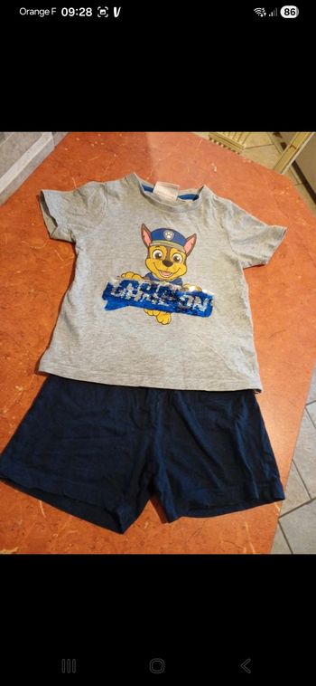 Pyjashort garçon taille 3 ans