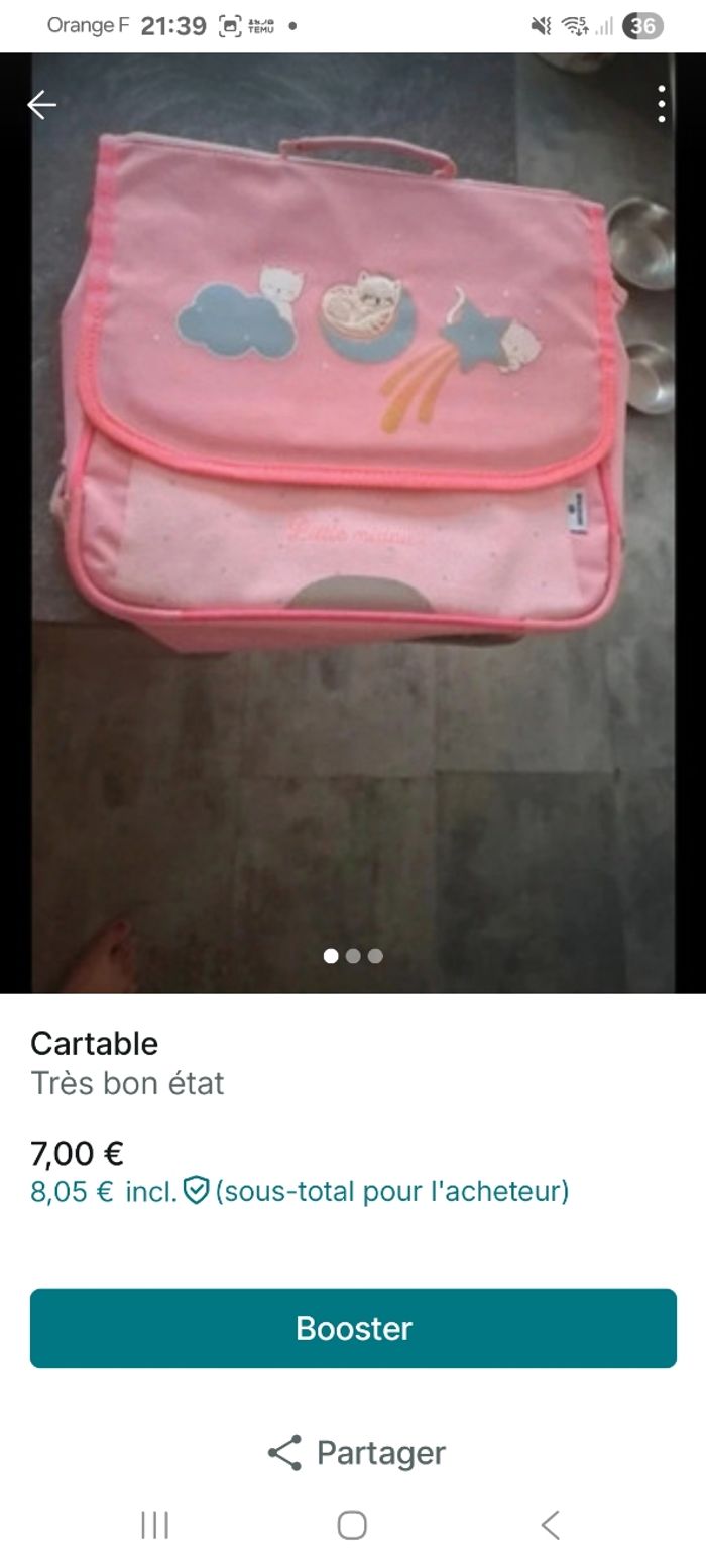 Cartable fille