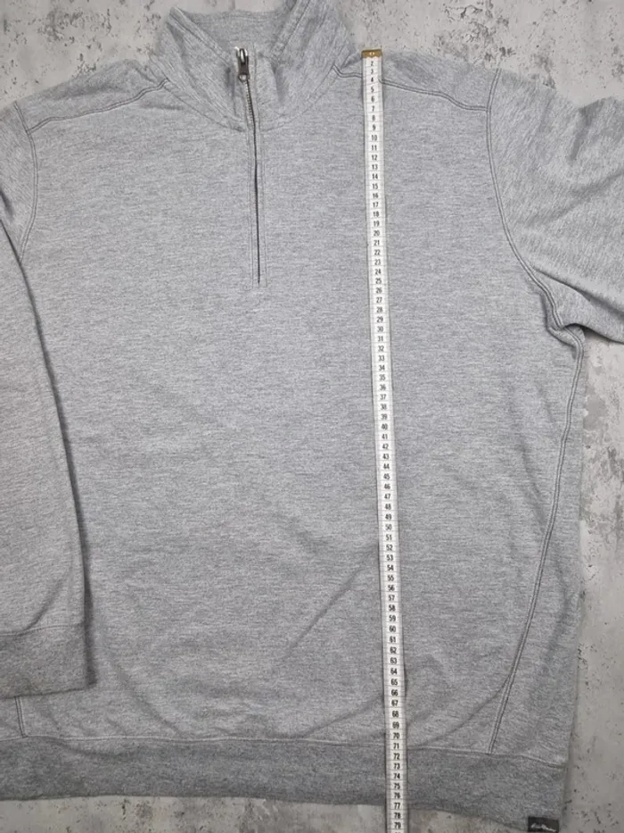 Sweat 1/4 zip Eddie Bauer gris – Taille XL Homme - photo numéro 10