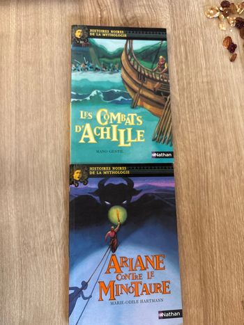 Lot de 2 livre Histoires noires de la mythologie Nathan