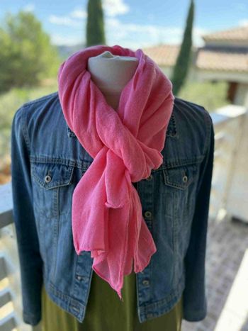 Écharpe Laine - Rose N°61