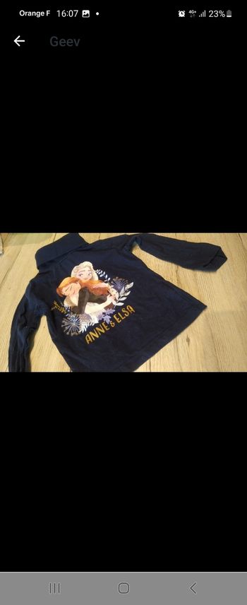 Lots de deux t shirts fille disney