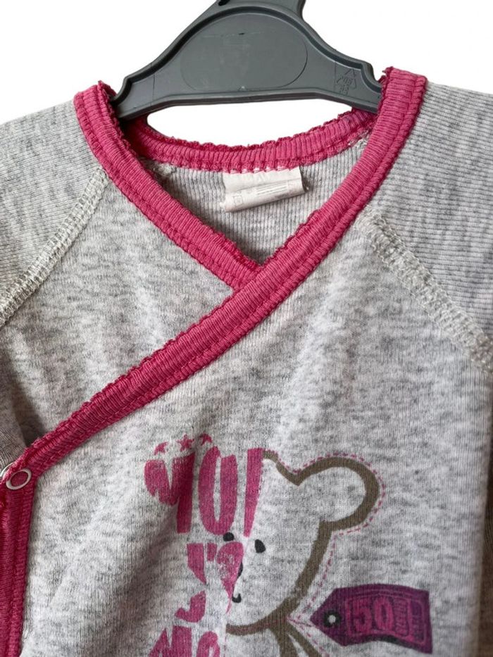 LOT de 2 bodies croisés à manches longues - Absorba 6 mois (67cm) - photo numéro 7