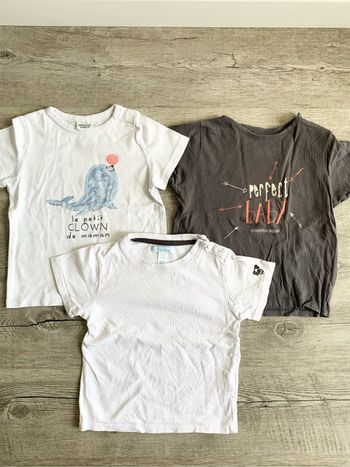 Lot de 3 t-shirt manches courtes 2 ans