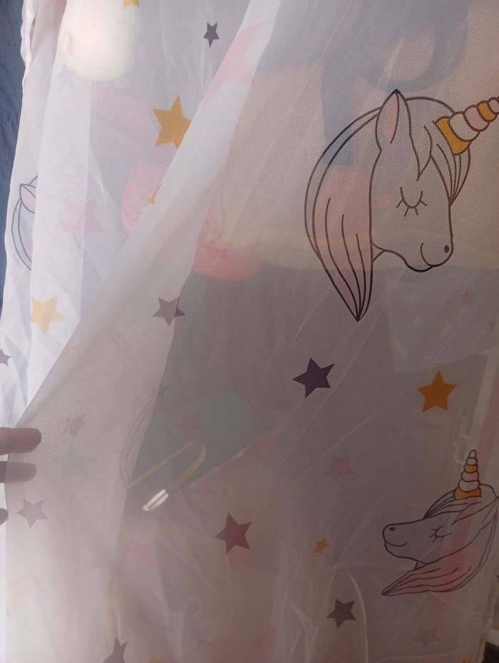 Lot 3 rideaux licorne 140X240 - photo numéro 5