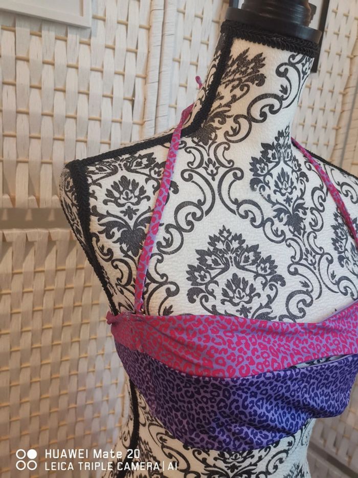 💕Jolie haut de maillot de bain bandeau sans armatures benetton femme TL / 40 💕 - photo numéro 4