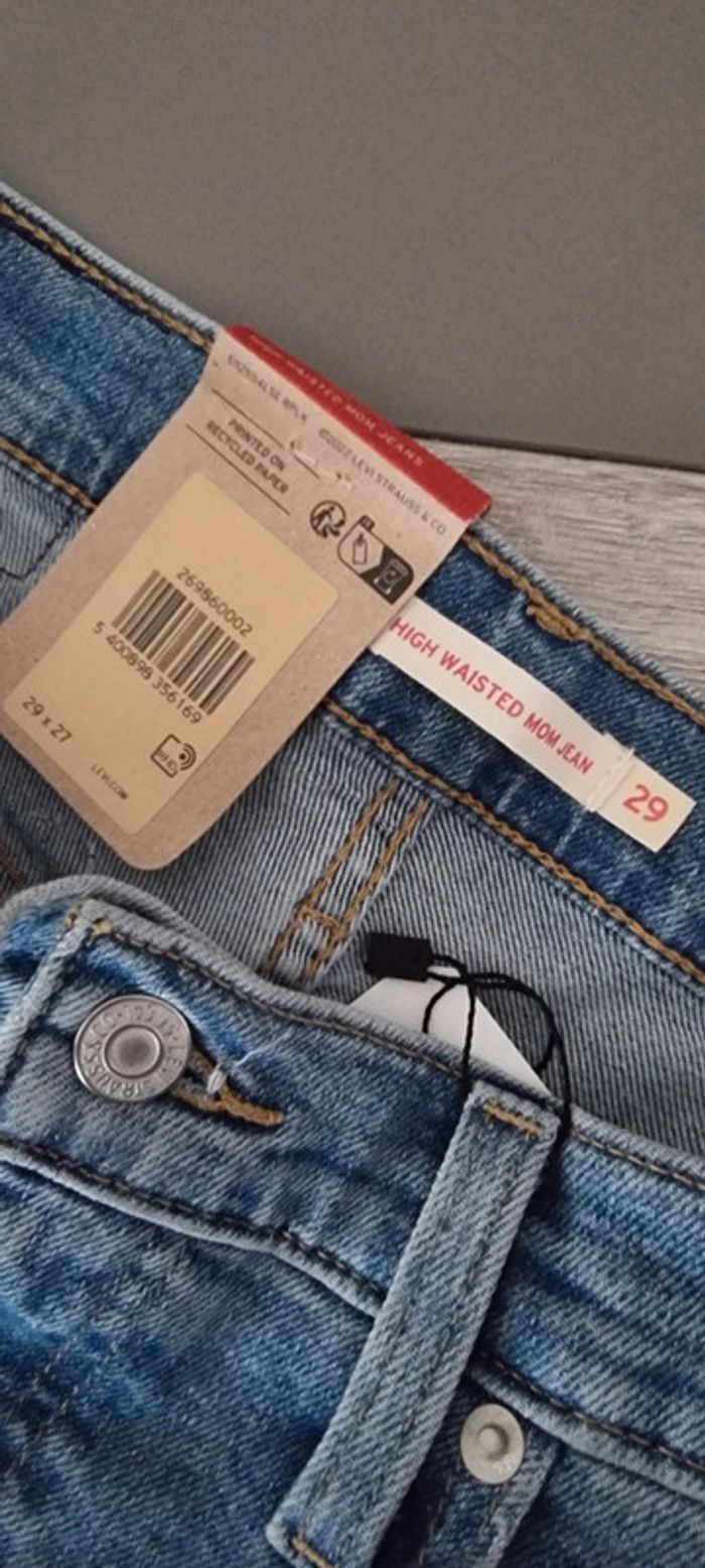 Jean Mom Levi's - Taille Haute - photo numéro 5