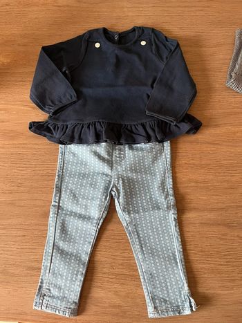 Ensemble blouse et jean 18m