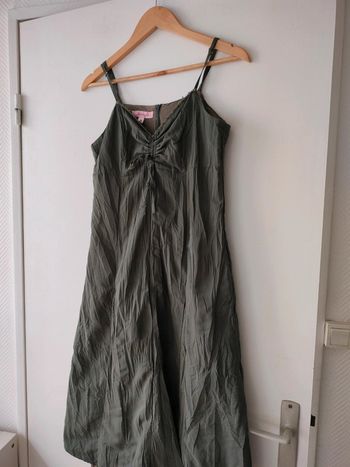Robe verte Kaki Jennyfer Vintage
