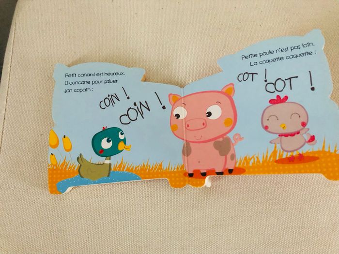 Petit livre bébé petit cochon append les cris des animaux - photo numéro 5