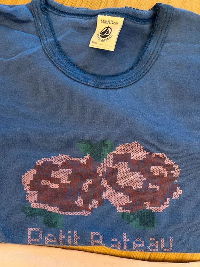 Lot de 2 pyjamas automne hiver petit bateau 6 ans très bon état - photo numéro 4