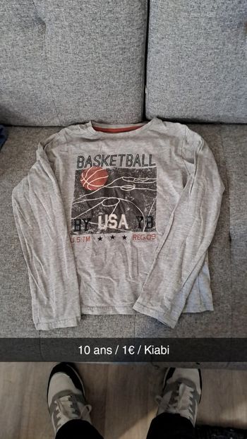 T-shirt manches longues basketball