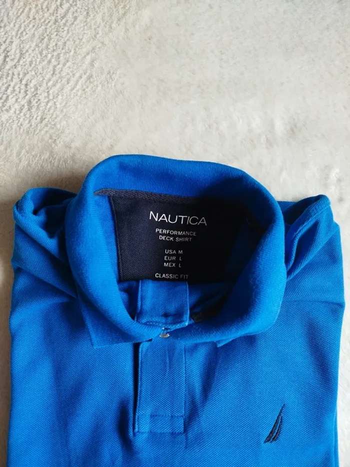 Polo Nautica Classic Fit bleu - photo numéro 3