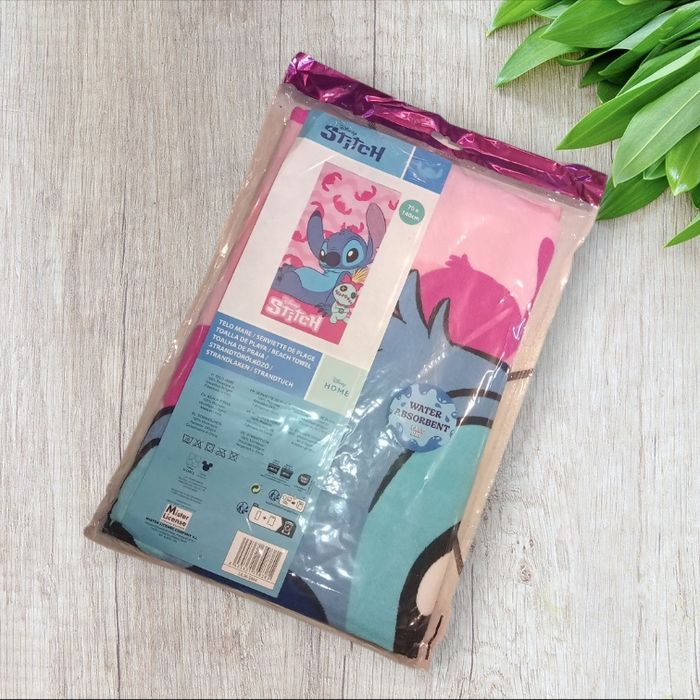 Serviette drap de plage stitch disney angel - photo numéro 2