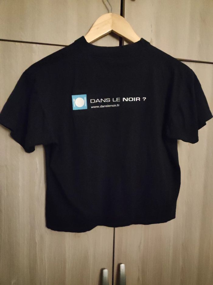 T shirt court braille /noir taille S - photo numéro 3