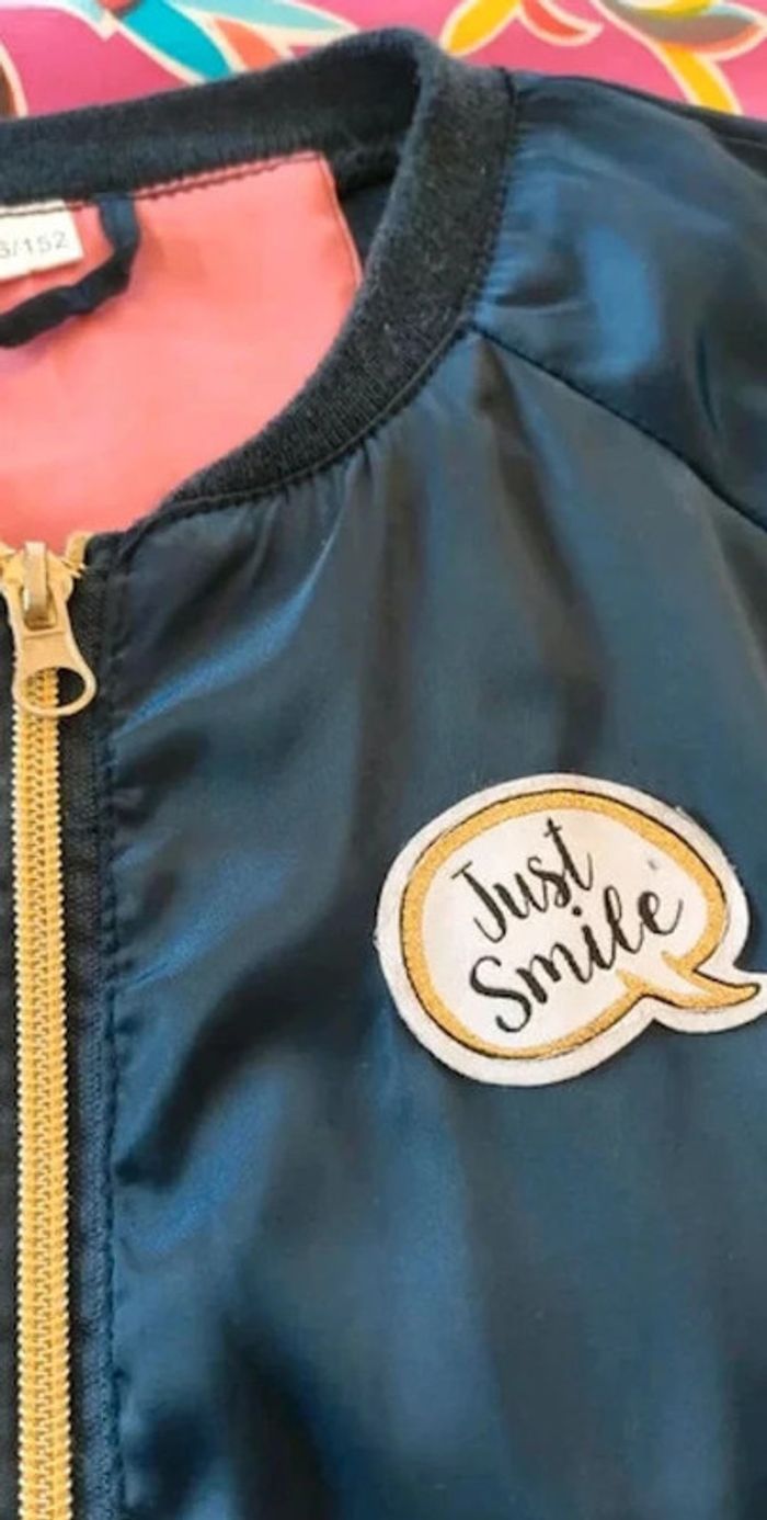 Blouson veste Bomber satin 11 / 12 ans - photo numéro 3