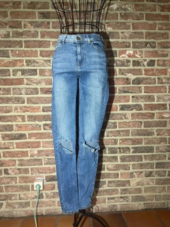 Jeans skinny bleu Bershka Taille S / 36