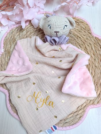 Doudou ourson personnalisé