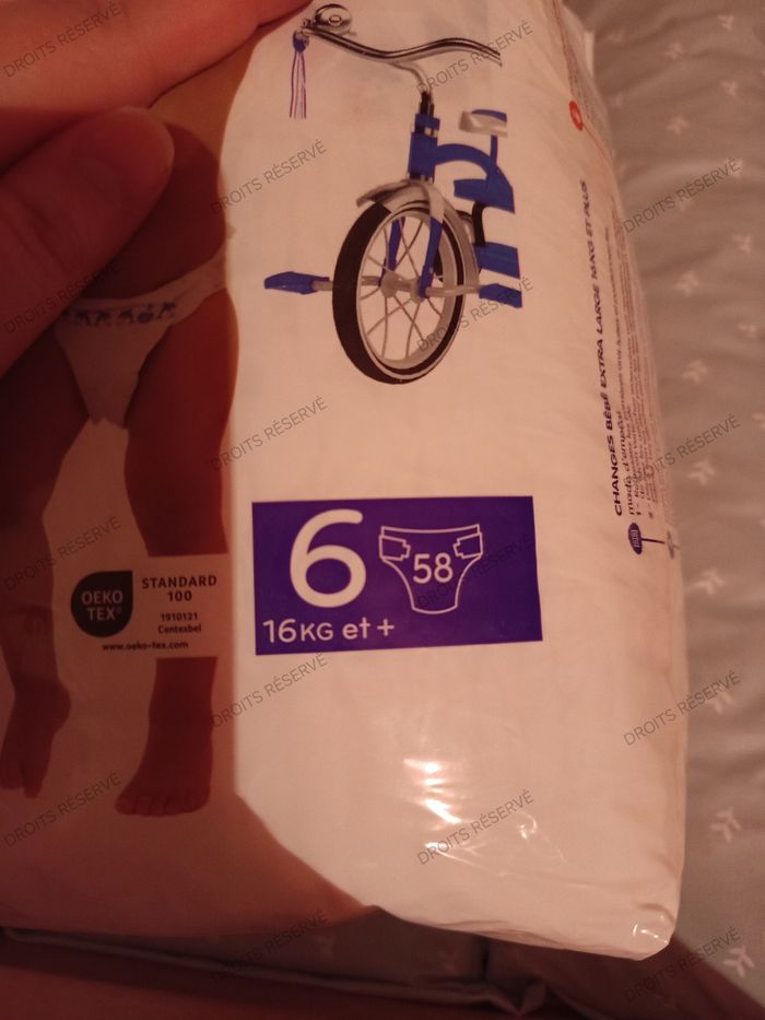 Couche mot d'enfant taille 5/6 - photo numéro 2