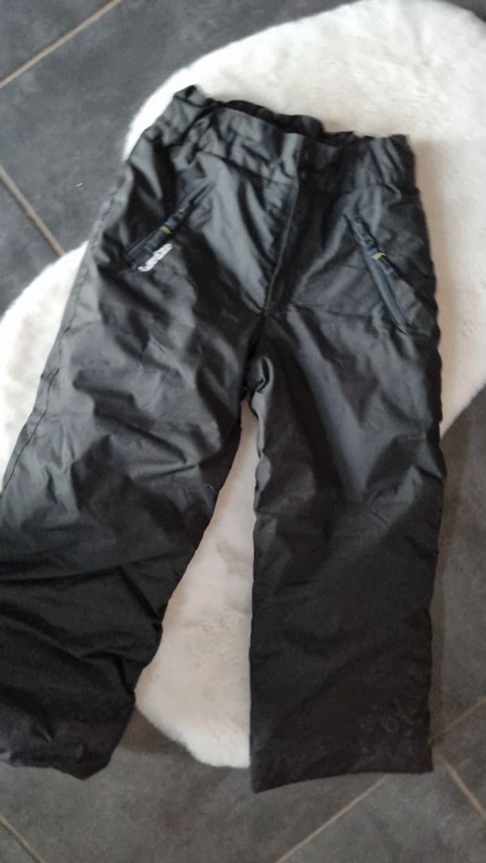 Pantalon ski noir unisexe 6 ans Décathlon pour fille / garçon comme neuf - photo numéro 3