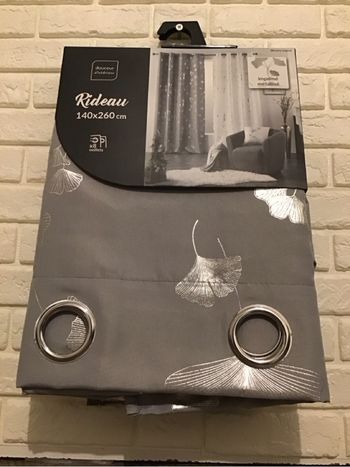 Lots de 2 Rideaux 140 x 260 neufs