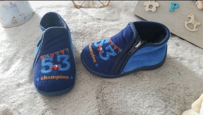 Chaussons montants bleu marine Toti pointure 21 - photo numéro 3