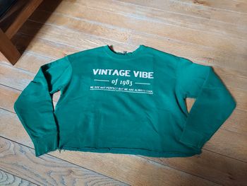 Sweat vert Bershka taille L