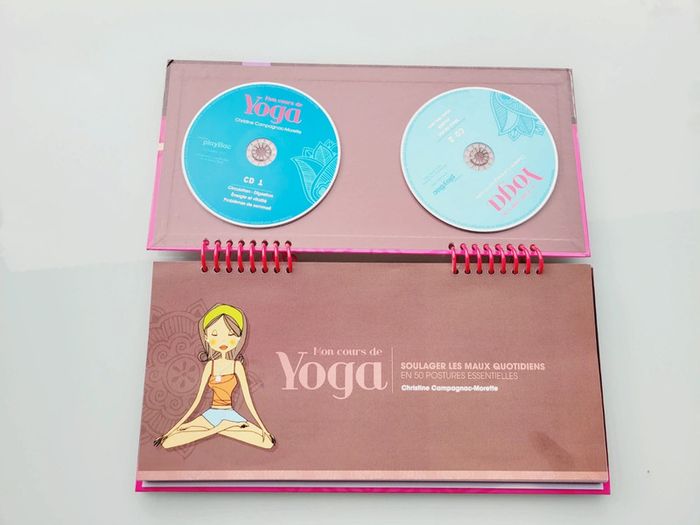 Livre chevalet Mon cours de Yoga, soulager les maux du quotidien,  2 CD - photo numéro 4