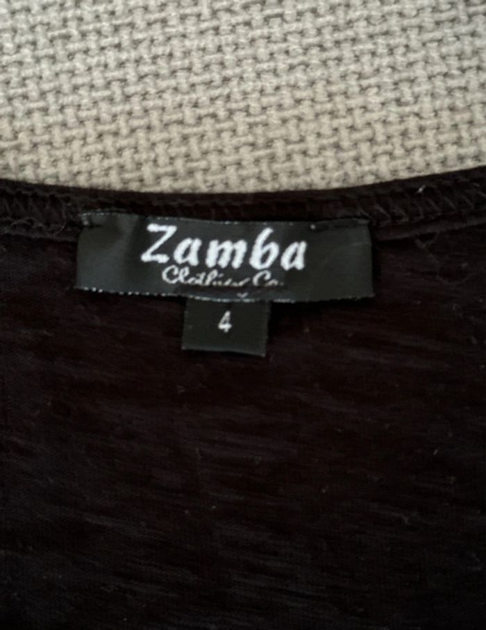 T-shirt noir Zamba - photo numéro 6