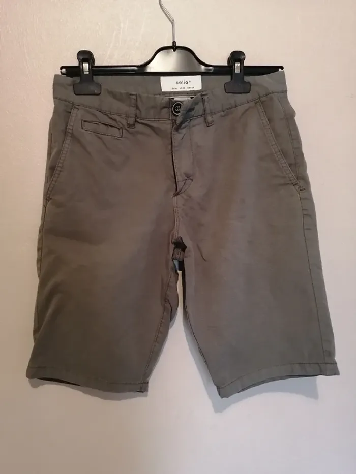 Bermuda Celio gris taille 36