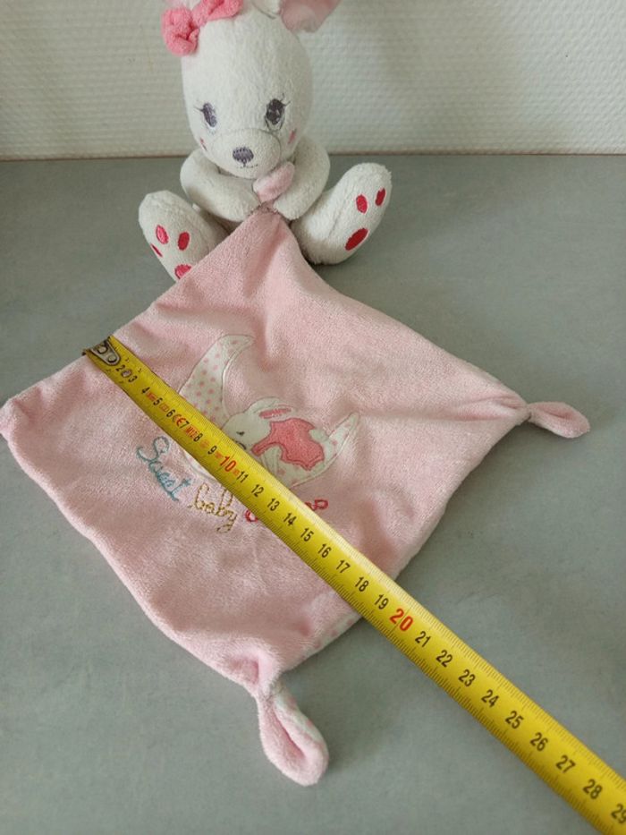 Doudou pour bébé, lapin w - photo numéro 6