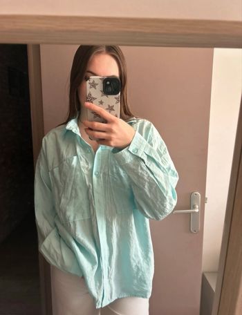 chemise bleu turquoise primark 