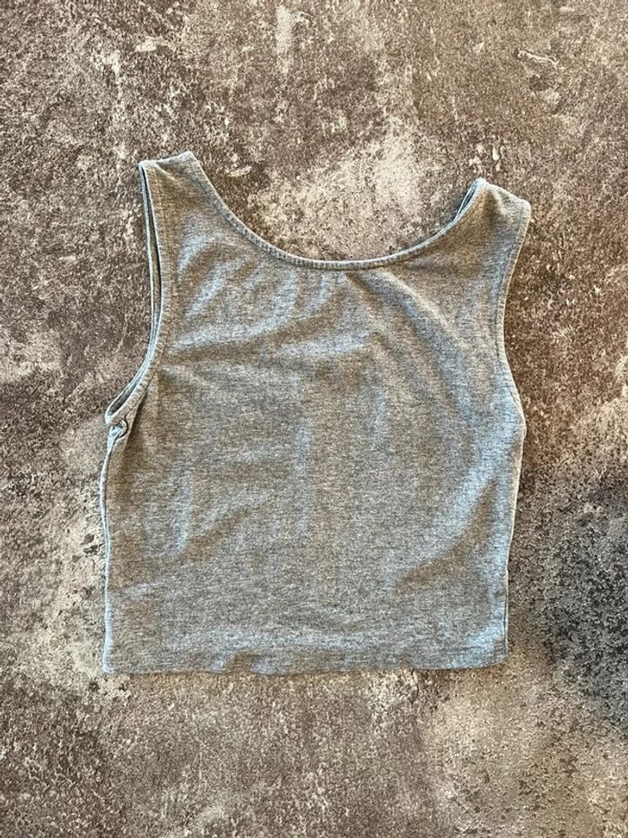 Top court gris femme Pimkie S Damen Top corto rosa donna Women grey crop top - photo numéro 2