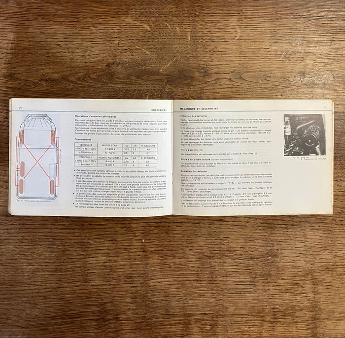 Ancien livret-Notice d’emploi-Citroën 1000 et 1600 Diesel - photo numéro 3
