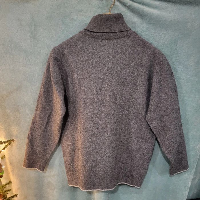 Pull à Col Roulé - Vintage - Laine d'Agneau 🧥 Gentleman Farmer - Taille 3XL (plutôt un M) - photo numéro 3